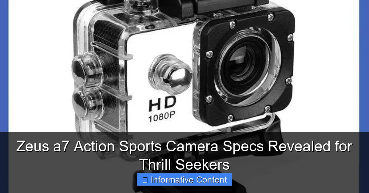 Zeus a7 Action Sports Camera Specs Revealed for Thrill Seekers