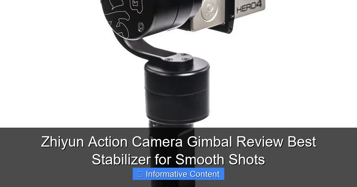 Zhiyun Action Camera Gimbal Review Best Stabilizer for Smooth Shots
