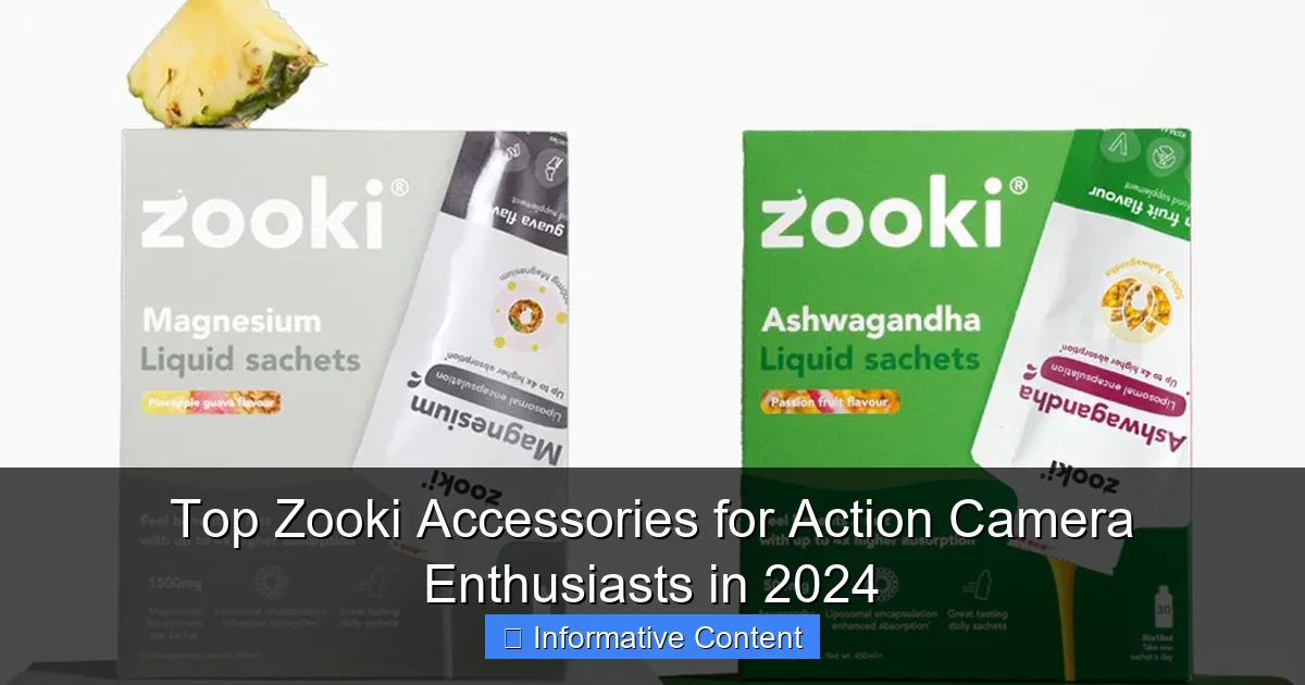 Top Zooki Accessories for Action Camera Enthusiasts in 2024