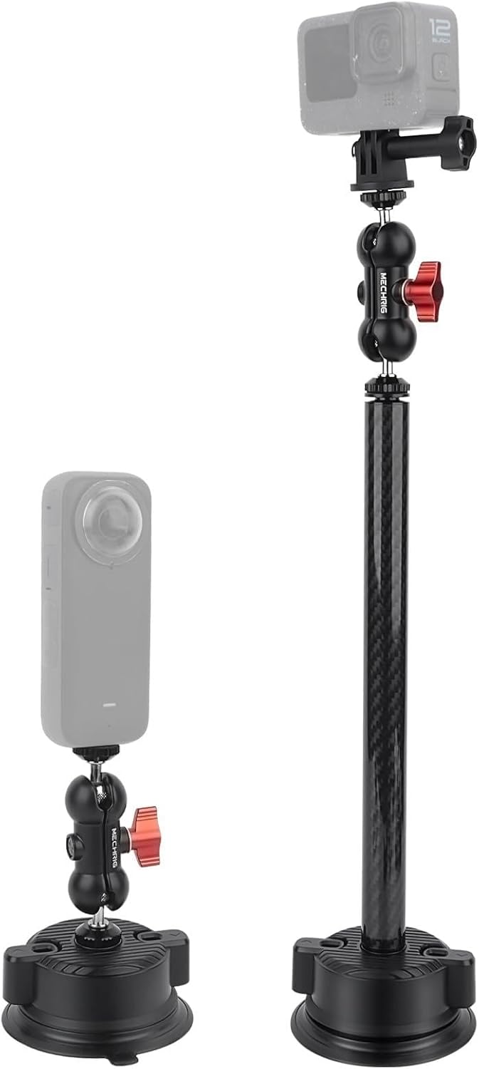 Suction Cup Mount with 10″ Carbon Fiber Rod Review 2026: Best Adjustable Camera